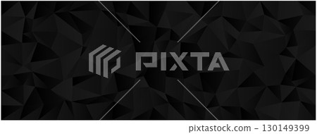 Abstract geometric design with dark low poly pattern for modern backgrounds and digital art 130149399