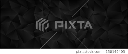 Abstract geometric chaos design featuring dark low poly triangular pattern for modern backgrounds 130149403