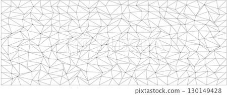 Geometric chaos pattern with abstract triangular lines for creative design and artistic background concepts 130149428