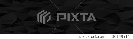 Abstract geometric pattern with black polygonal shapes for modern background design 130149515