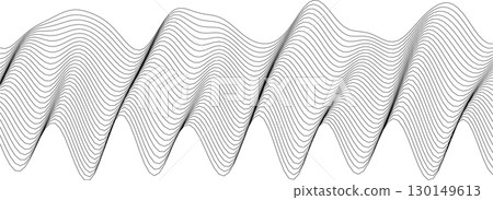Abstract wave pattern design for modern decor and artistic inspirations 130149613