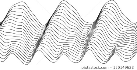 Abstract wave pattern design for modern backgrounds and artistic projects 130149628