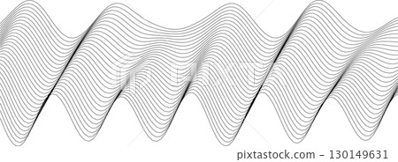 Abstract wave design for artistic and modern decoration projects 130149631
