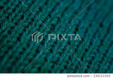 Fabric texture in teal tones, selective focus, ideal for decor design backgrounds Fabric texture in teal tones, selective focus, ideal for decor design backgrounds 130151593