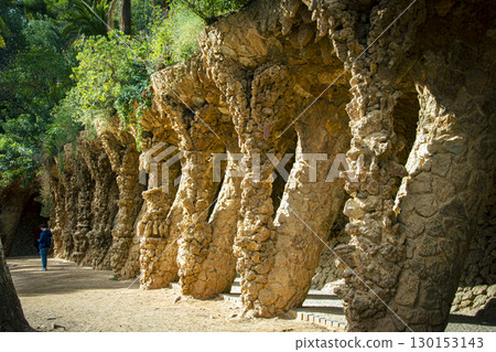 Gaudi's architecture and scenery in Barcelona, Spain 130153143