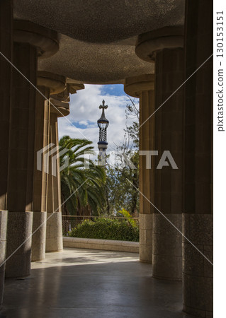 Gaudi's architecture and scenery in Barcelona, Spain Gaudi's architecture and scenery in Barcelona, Spain 130153151