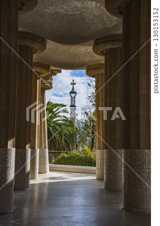 Gaudi's architecture and scenery in Barcelona, Spain Gaudi's architecture and scenery in Barcelona, Spain 130153152