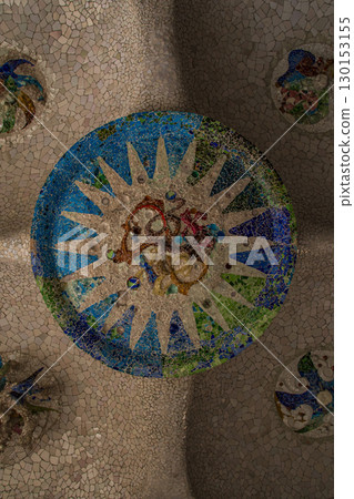 Gaudi's architecture and scenery in Barcelona, Spain 130153155