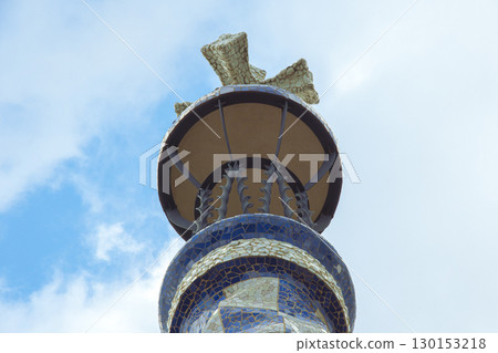 Barcelona landscape with Gaudi architecture Barcelona landscape with Gaudi architecture 130153218