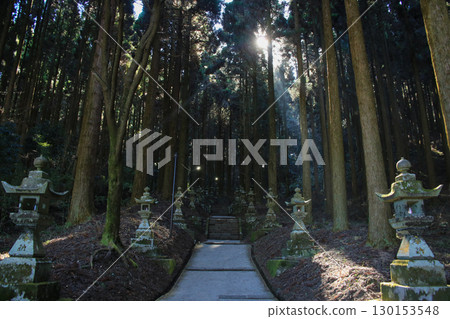 熊本縣高森町上色見熊野沼神社的參道 130153548