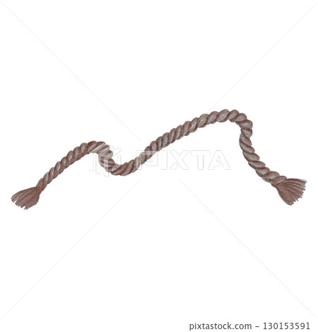 Hand painted watercolor rope on white background. Perfect for cards, wallpaper and fabric printing. Hand painted watercolor rope on white background. Perfect for cards, wallpaper and fabric printing. 130153591