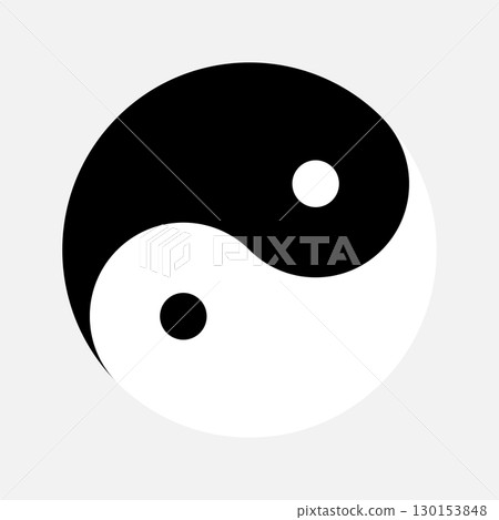 The yin and yang symbol represents the interconnectedness of opposing forces in Chinese philosophy, illustrating harmony and balance within a dynamic system. The yin and yang symbol represents the interconnectedness of opposing forces in Chinese philosophy, illustrating harmony and balance within a dynamic system. 130153848