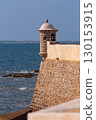 Watchtower at Castillo de Santa Catalina in Cadiz Spain 130153915