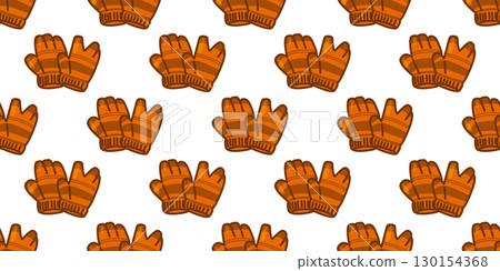 Seamless Cartoon Winter Mittens Pattern Seamless Cartoon Winter Mittens Pattern 130154368