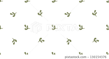 Seamless Green Leaf Branch Pattern Seamless Green Leaf Branch Pattern 130154376