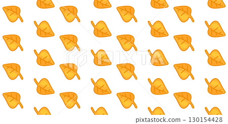 Seamless Yellow September Leaf Pattern Seamless Yellow September Leaf Pattern 130154428
