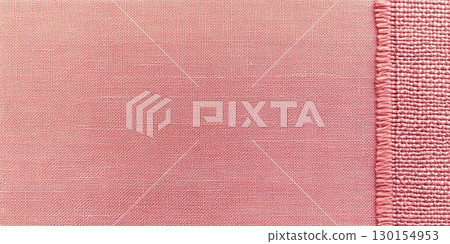 Pink Linen Fabric Texture Background Seamless Woven Pattern Design Element red art rose yarn soft 130154953