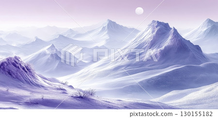 Serene Winter Mountain Landscape Peaceful Snowy Peaks Cold Weather Digital Art sky icy view blue Serene Winter Mountain Landscape Peaceful Snowy Peaks Cold Weather Digital Art sky icy view blue 130155182