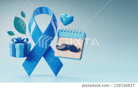 Prostate cancer awareness month concept with...-插圖素材 [130156837] - PIXTA圖庫