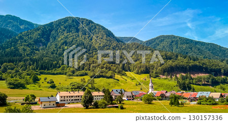 Village of San Leopoldo, hamlet of Pontebba in the region of Friuli, Italy Village of San Leopoldo, hamlet of Pontebba in the region of Friuli, Italy 130157336
