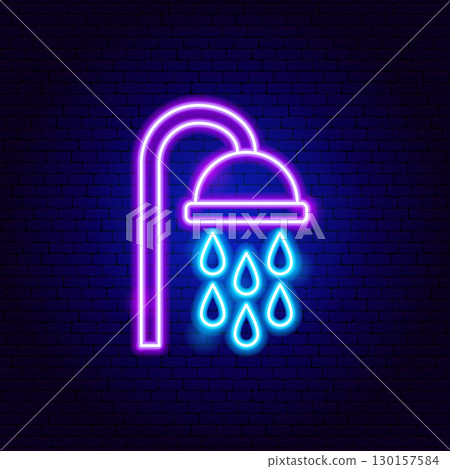 Shower Head Neon Sign Shower Head Neon Sign 130157584