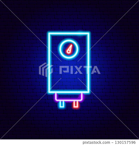 Water Hot Boiler Neon Sign 130157596