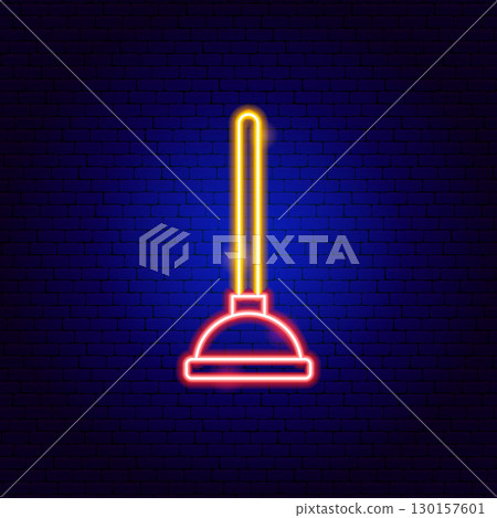 Plunger Neon Sign Plunger Neon Sign 130157601