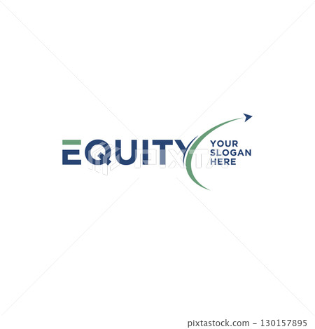 Equity letter with grow graphic symbol for business or finance company logo Equity letter with grow graphic symbol for business or finance company logo 130157895