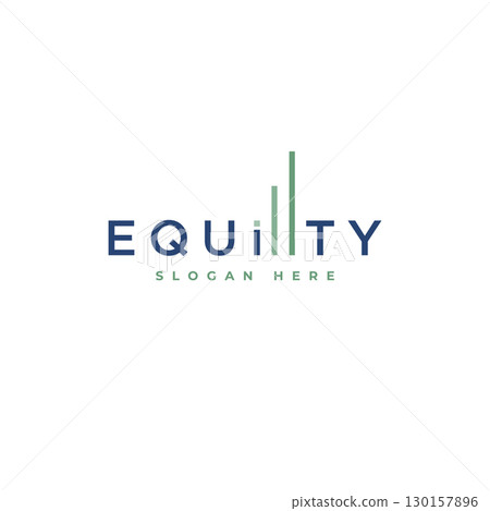 Simple Equity letter with grow graphic symbol for business or finance company logo Simple Equity letter with grow graphic symbol for business or finance company logo 130157896