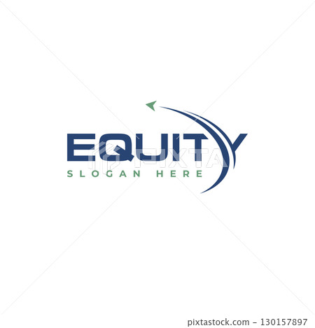 Equity letter for business or finance company logo design concept Equity letter for business or finance company logo design concept 130157897