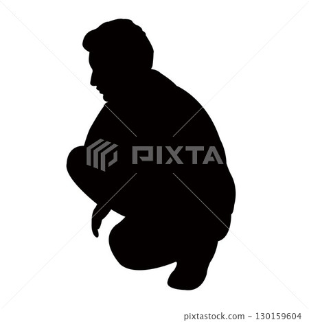 a man body silhouette vector a man body silhouette vector 130159604