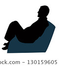 a man body silhouette vector 130159605