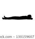 a man body silhouette vector 130159607