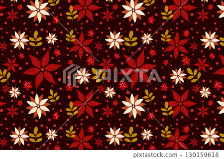 Flower pattern - Stock Illustration [130159618] - PIXTA