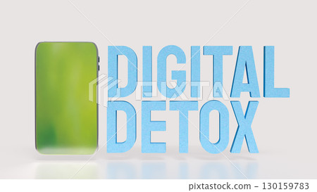 The Digital Detox for technology concept 3d Rendering. 130159783