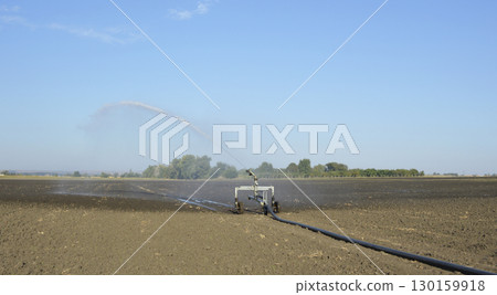 self-propelled irrigation system for industrial irrigation agricultural fields 130159918