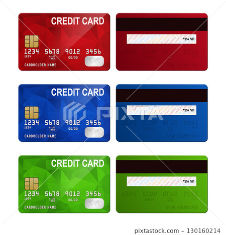Vector 3d Red, Blue and Green Credit Card Set. Realistic Credit Card Collection. Plastic Credit Card Mockup in Red, Blue and Green. Isolated Payment Cards for Banking, Finance and Online Shopping Vector 3d Red, Blue and Green Credit Card Set. Realistic Credit Card Collection. Plastic Credit Card Mockup in Red, Blue and Green. Isolated Payment Cards for Banking, Finance and Online Shopping 130160214