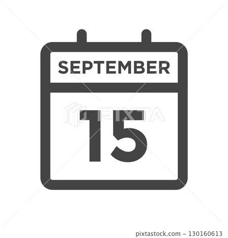 September 15 Calendar Day or Calender Date for Deadlines or Appointment September 15 Calendar Day or Calender Date for Deadlines or Appointment 130160613