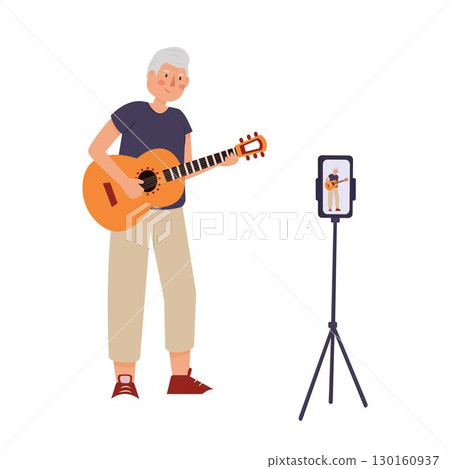 Grandpa blogger teaches guitar via blog Grandpa blogger teaches guitar via blog 130160937