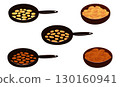 Vector illustration of cooking and serving Tajadas fried banana slices Plantain 130160941