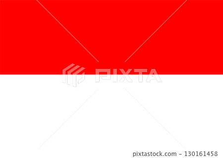 Flag of Indonesia with Red and White Colors vector illustration. Flag of Indonesia with Red and White Colors vector illustration. 130161458