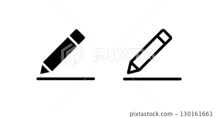 Edit Icon with Pen Illustrates Easy Content Modification. Edit Icon. 130161661