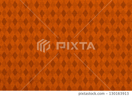 Felt material orange checkered pattern 130163913