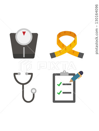 Medical and health icon set stock illustration. Medical and health icon set stock illustration. 130164096