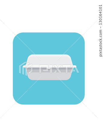 White foam box icon stock illustration 130164101