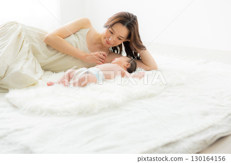 Baby and mother 130164156