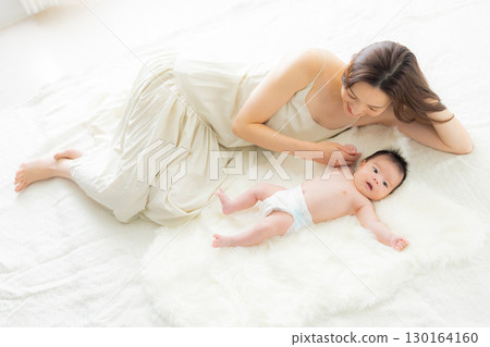 Baby and mother 130164160