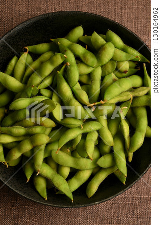 Heaps of green soybeans Heaps of green soybeans 130164962
