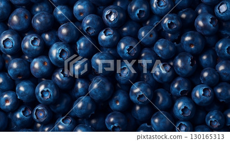 Blueberry fruits pattern organic agriculture natural farm background 130165313