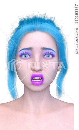 女人的臉的特寫 女人的臉的特寫 130165587